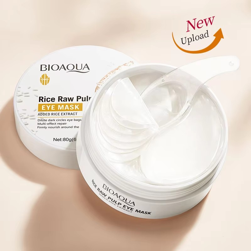 Collagen Under Eye Patches - 60 stuks Bioaqua Rijst Oogmasker om