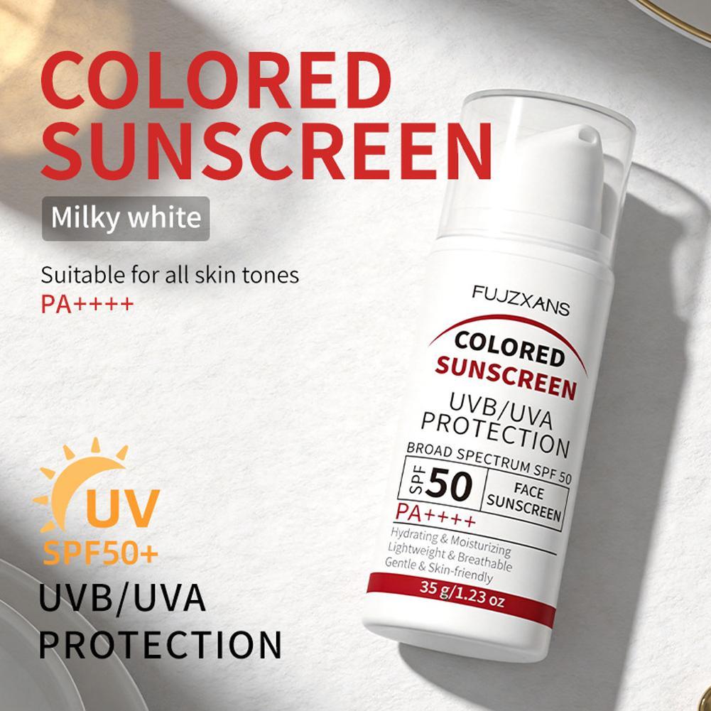 Spf 50 Waterproof Sunscreen - Multi-Tone Getinte Zonnecrème SPF50 PA++++ Hydraterende