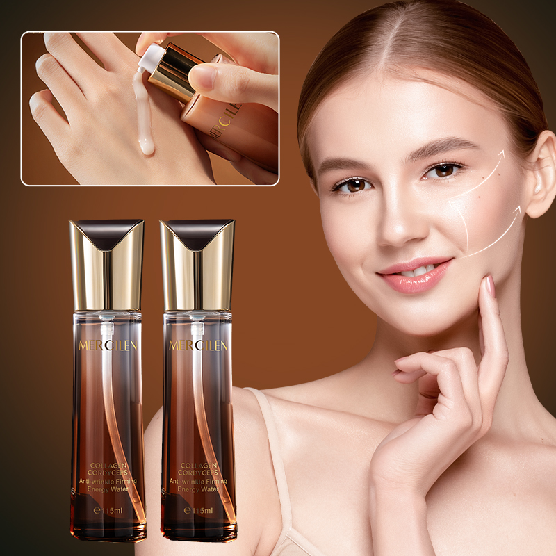 Hyaluronic Acid Facial Serum - Mercilen Collagen Cordyceps verstevigend energiewater, met
