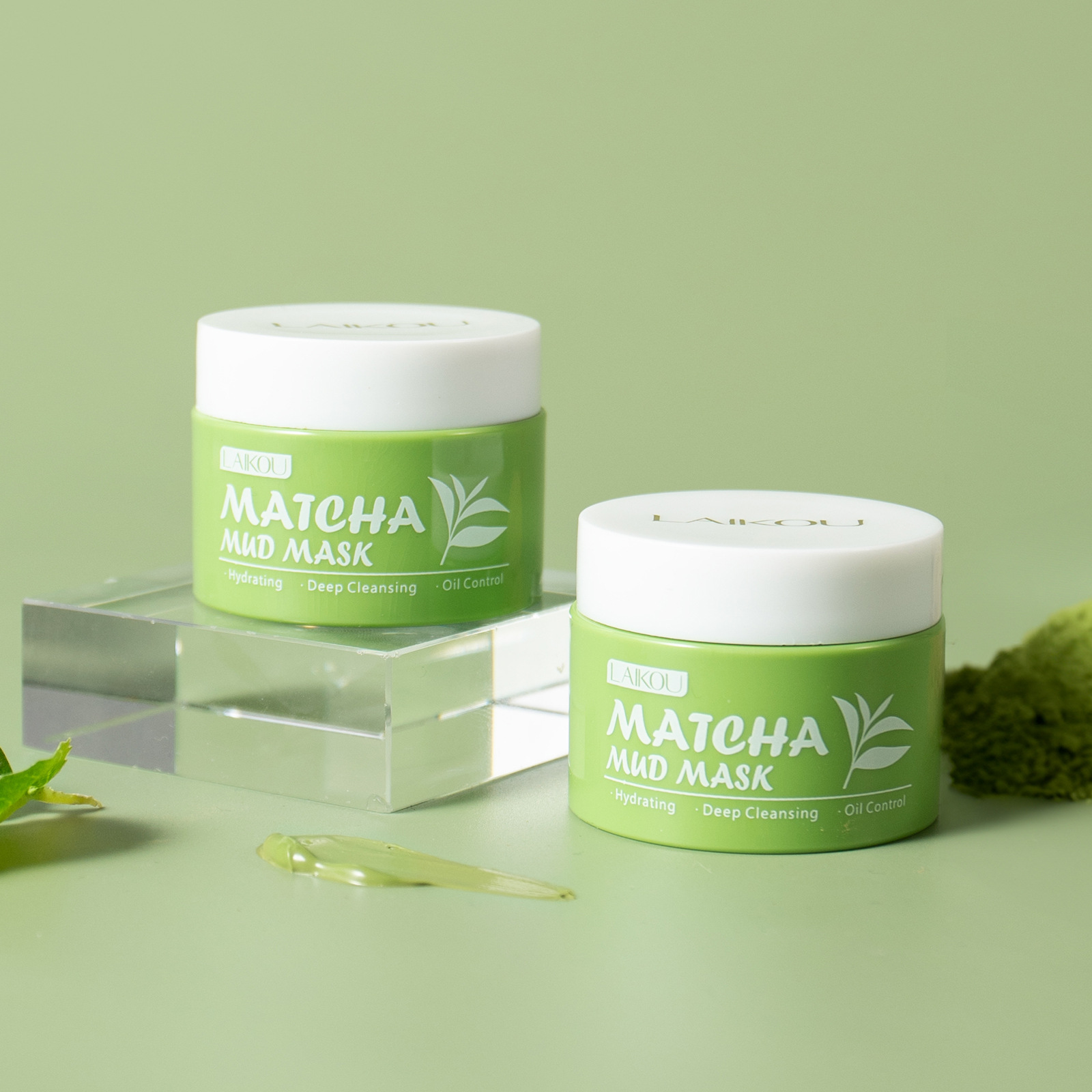 Green Tea Cleansing Clay Mask - LAIKOU Matcha Groene Thee Kleimasker 25g