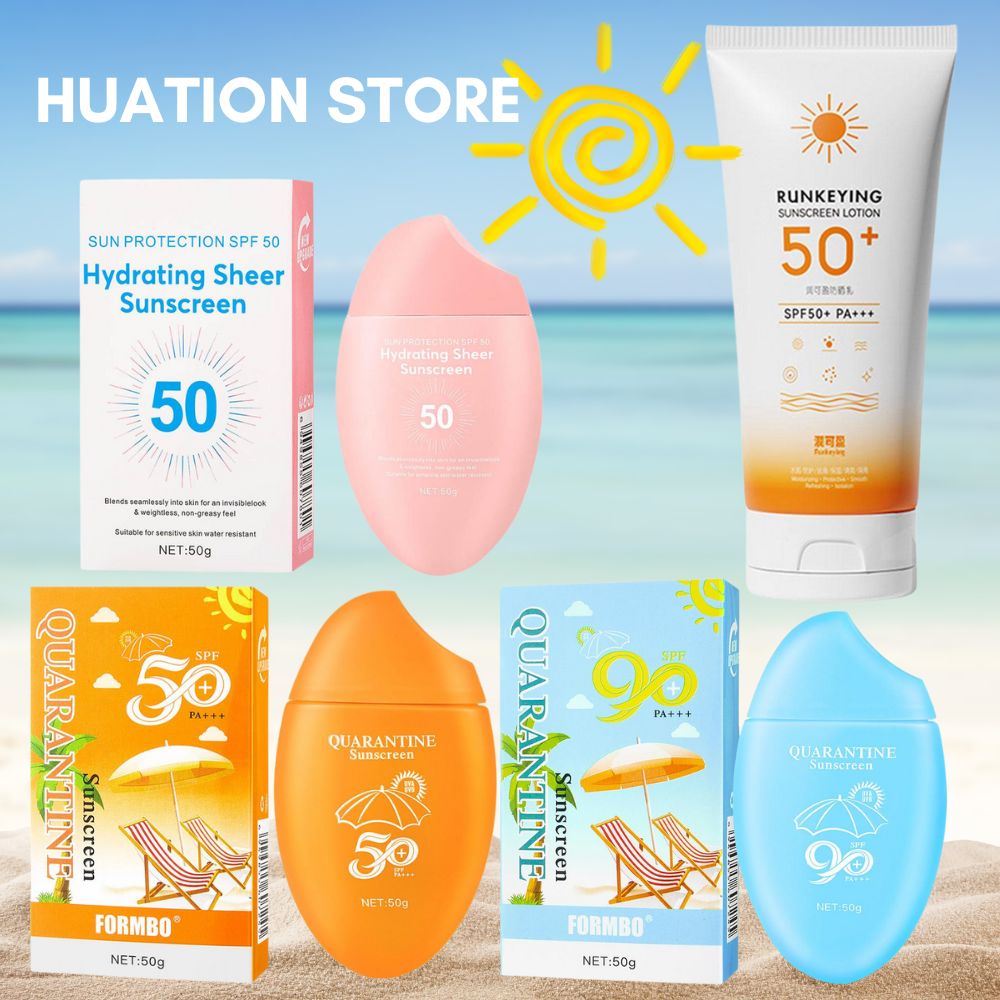 Spf 50 Waterproof Sunscreen - 50g Facial Zonnebrandcrème SPF50 + Solar
