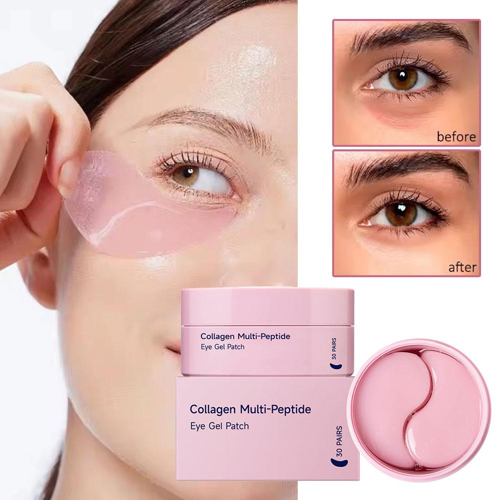 Collagen Under Eye Patches - Collageen Multi-Peptide Oogpatches tegen wallen, donkere