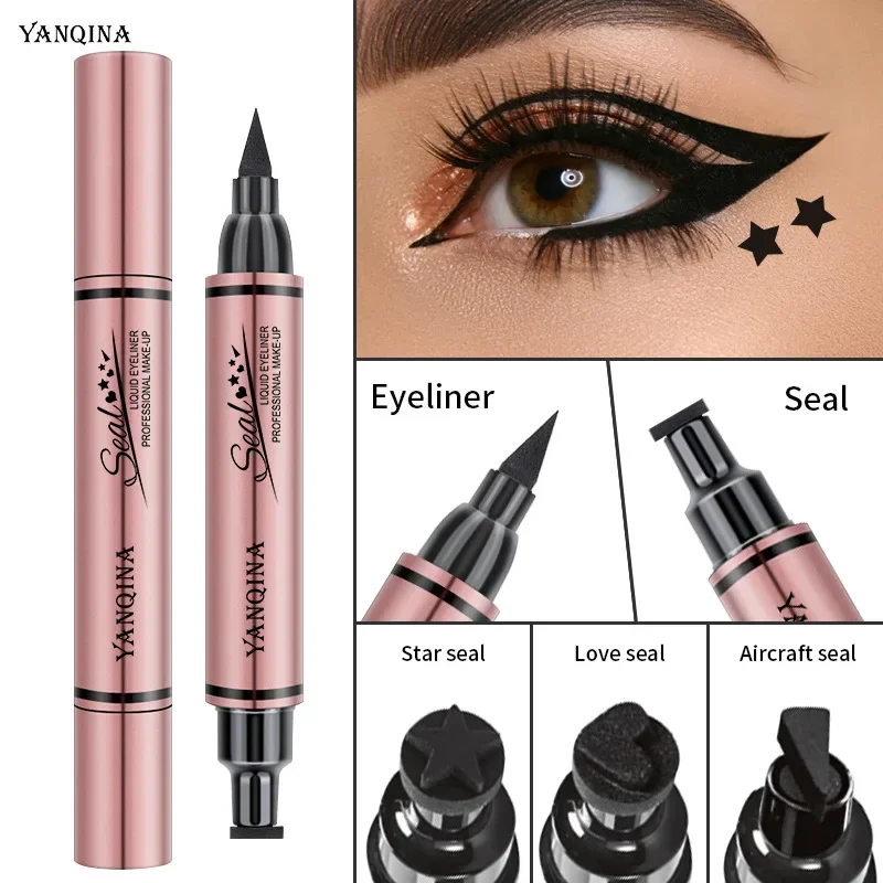 Waterproof Liquid Eyeliner Pen - Eyeliner Stamp Seal Pen Langdurig waterdicht,