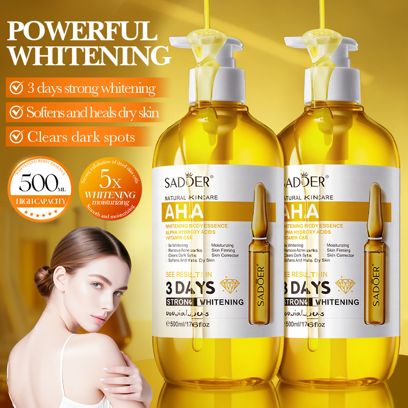 SADOER AHA Whitening Body Esse - Hyaluronic Acid Facial Serum recensie en prijs