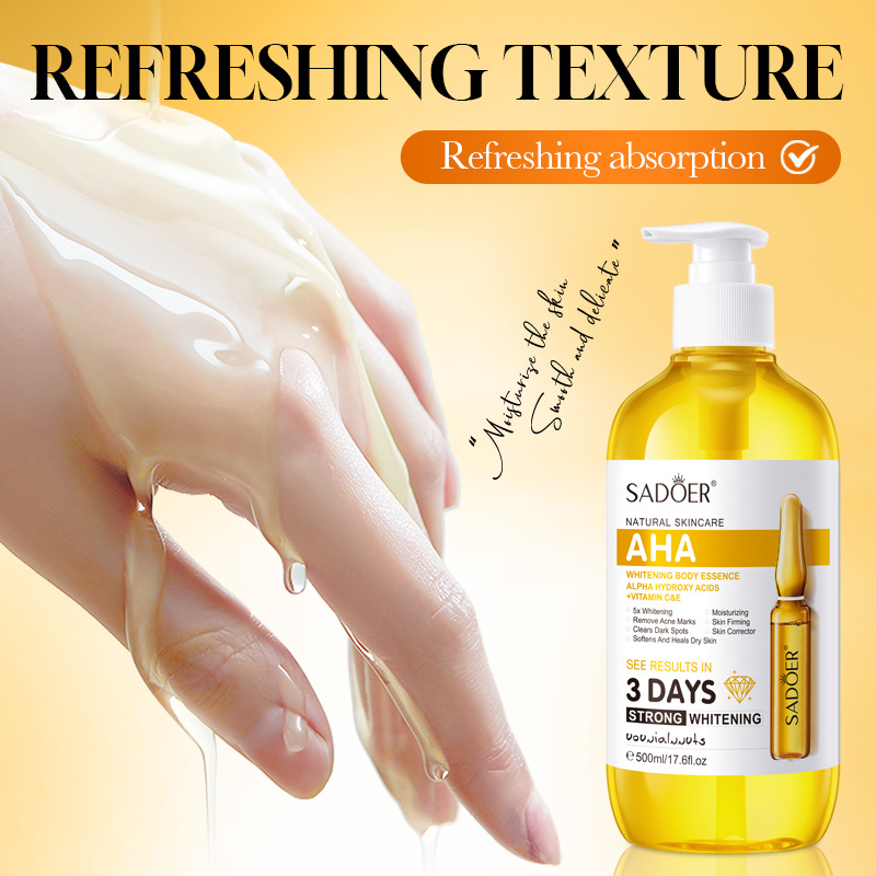SADOER AHA Whitening Body Esse - Hyaluronic Acid Facial Serum recensie en prijs