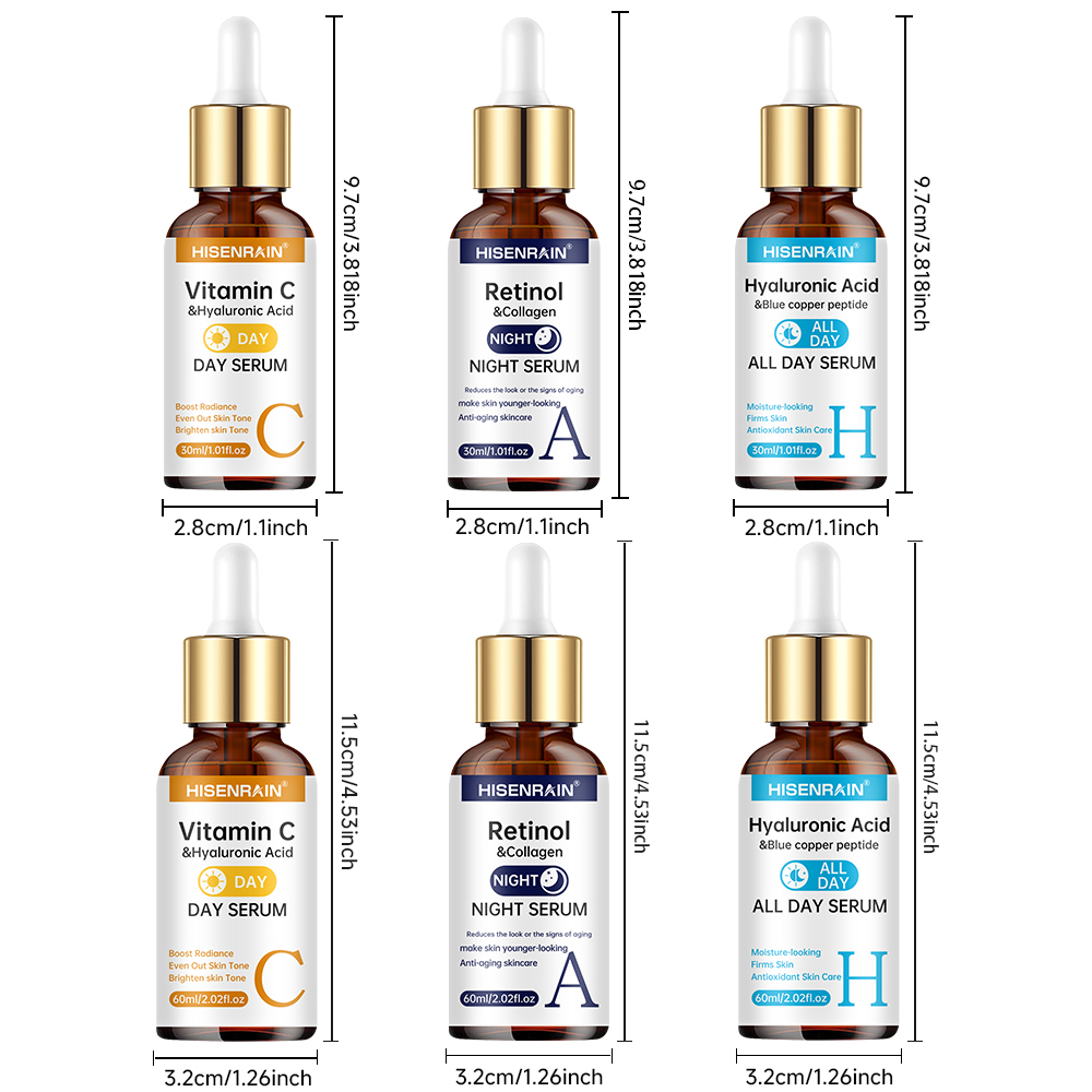 HISENRAIN Vitamine C + Retinol - Hyaluronic Acid Facial Serum recensie en prijs
