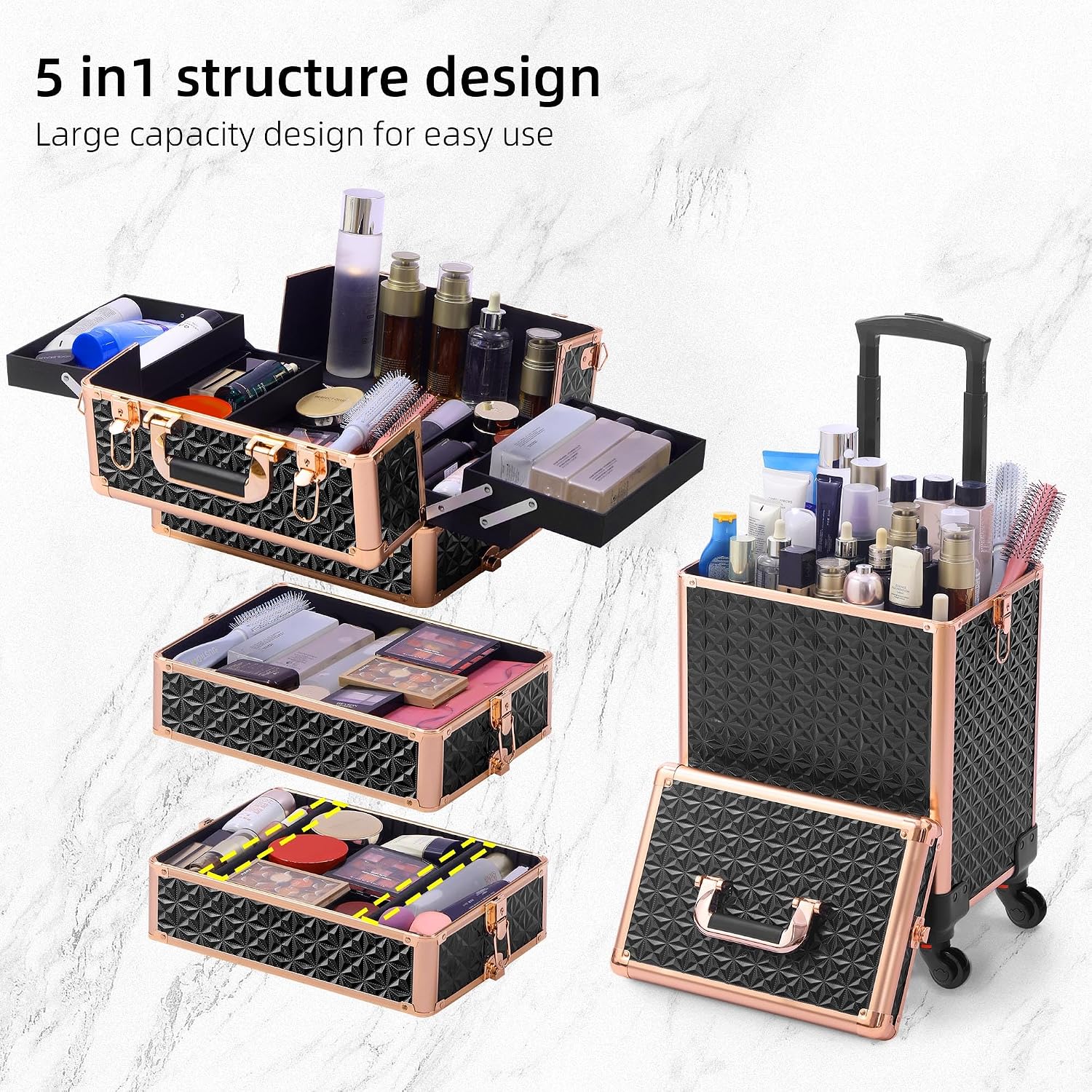 Zwart-gouden 5-in-1 rollende m - Makeup recensie en prijs