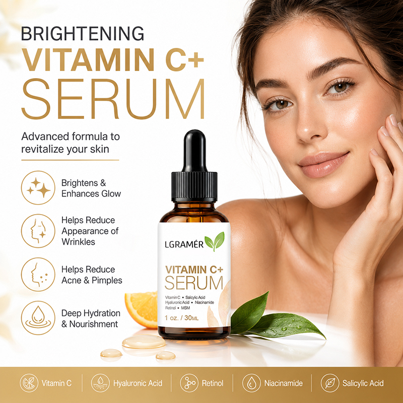Vitamine C+ Gezichtsserum Met  - Hyaluronic Acid Facial Serum recensie en prijs