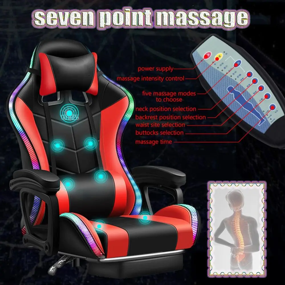 Ergonomische gamingstoel met h - Massage recensie en prijs