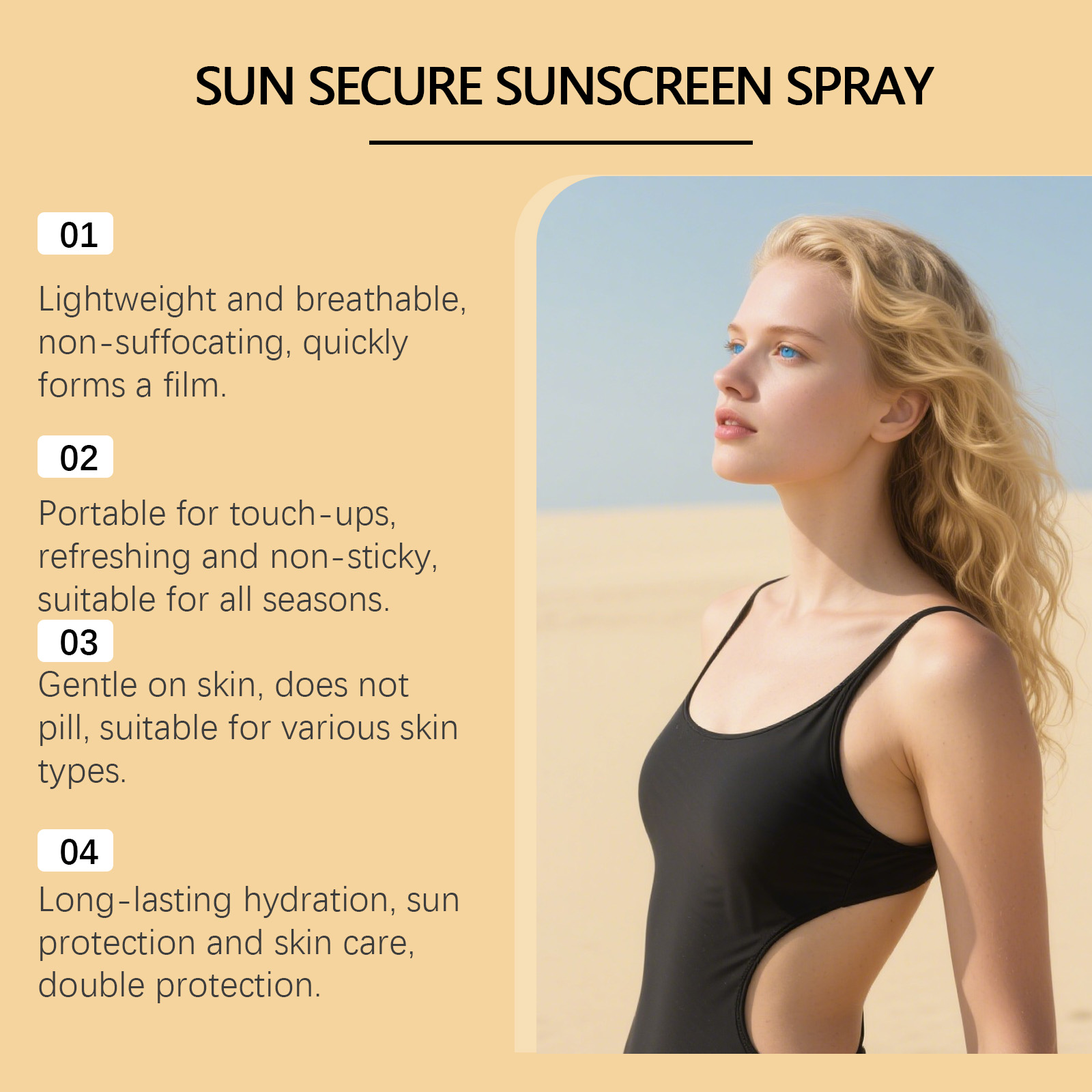 Hydraterende onzichtbare zonne - Spf 50 Waterproof Sunscreen recensie en prijs