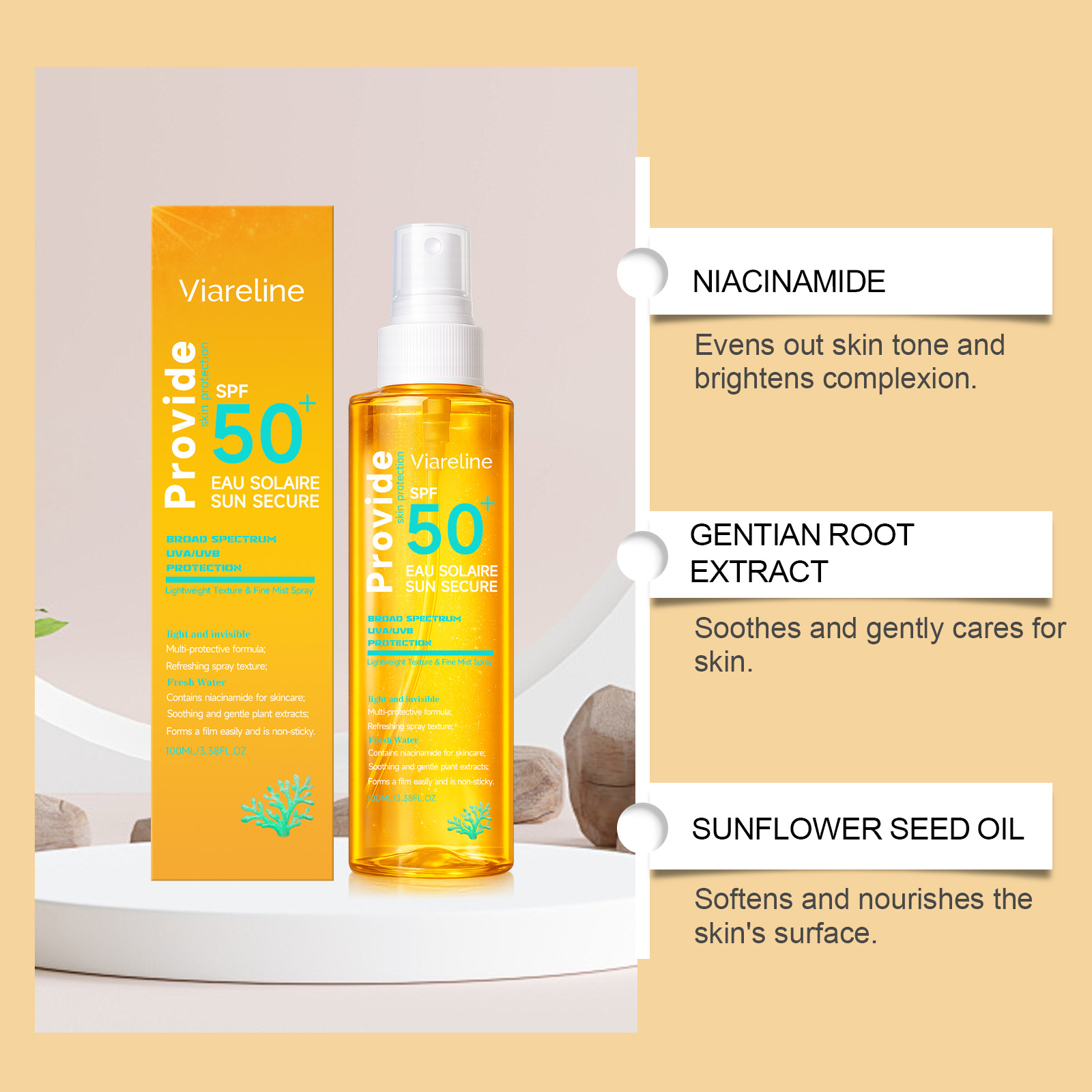 Hydraterende onzichtbare zonne - Spf 50 Waterproof Sunscreen recensie en prijs