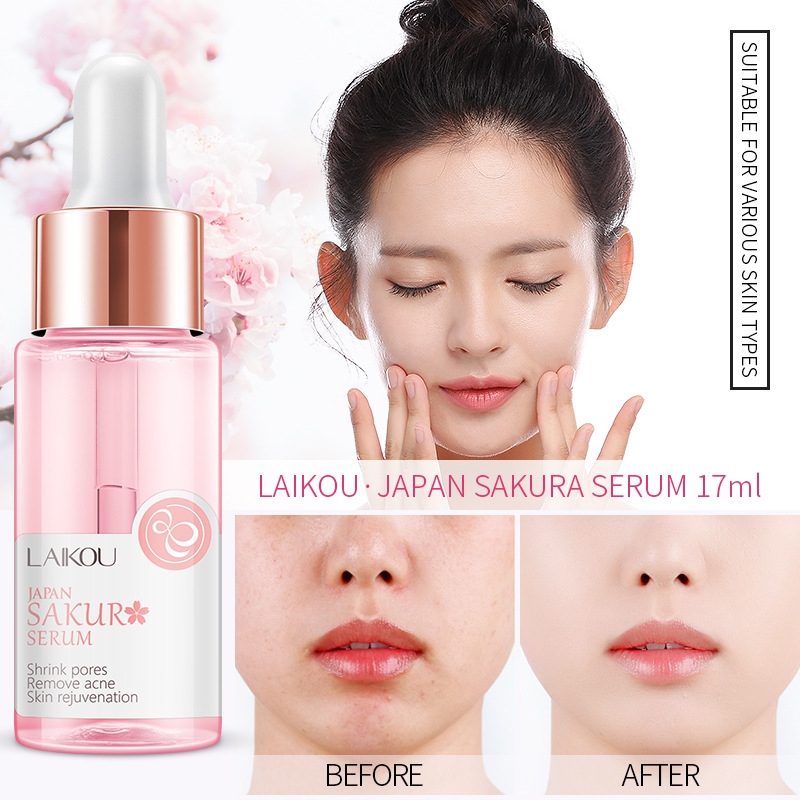 LAIKOU Sakura Serum En Collage - Niacinamide Pore Shrinking Essence recensie en prijs