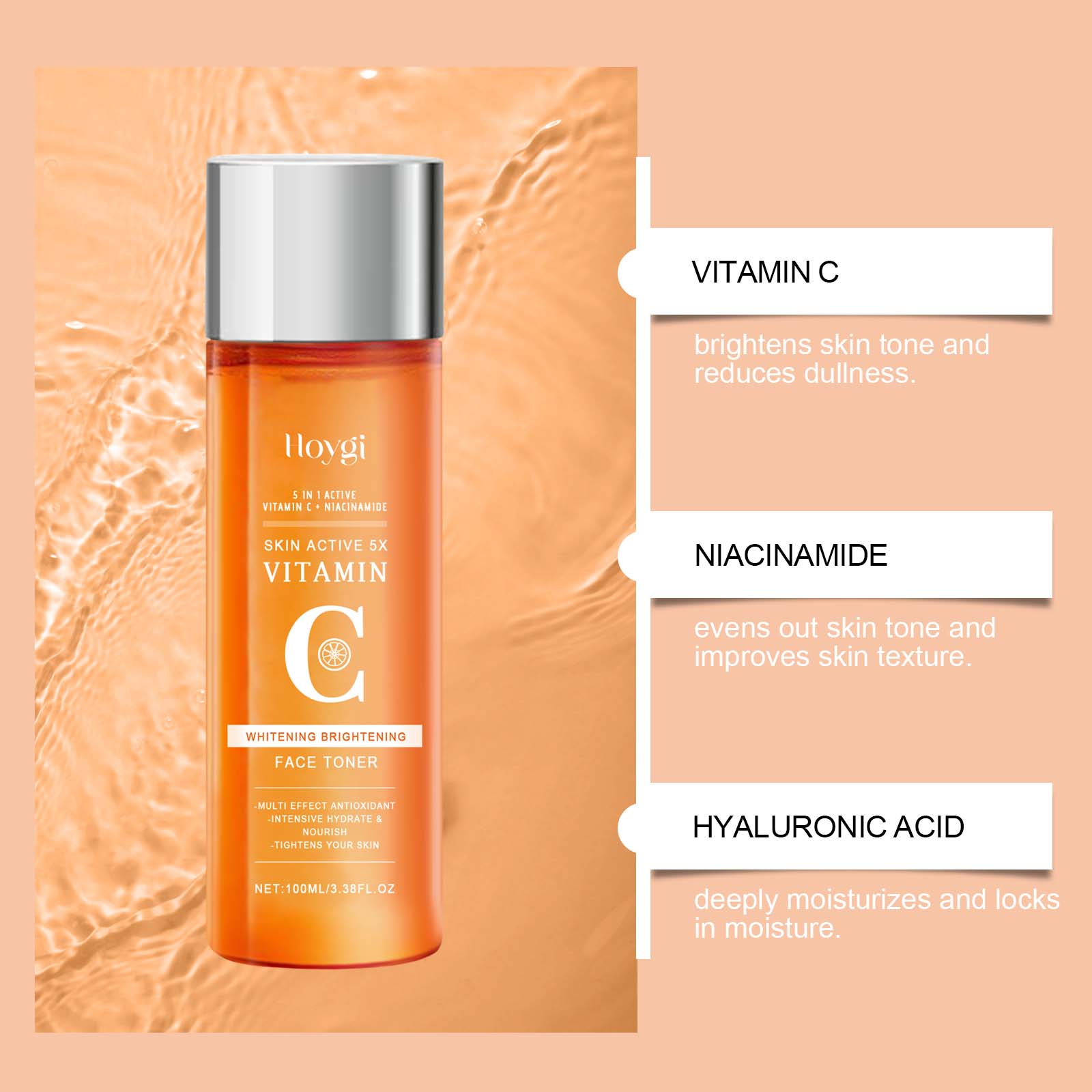 Vitamine C Hydraterende Toner  - Niacinamide Pore Shrinking Essence recensie en prijs
