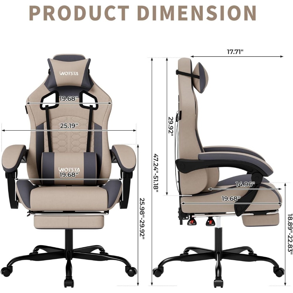 Ergonomische gamingstoel met m - Massage recensie en prijs