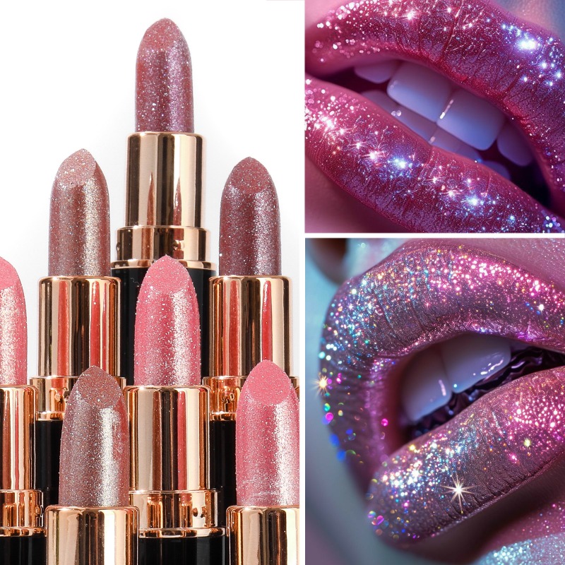 Metallic Glitter Lipstick Diam - Matte Velvet Lip Tint Long Lasting recensie en prijs