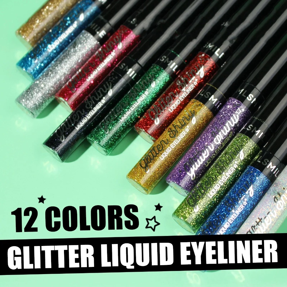 Kleurrijke Glitter Vloeibare E - Waterproof Liquid Eyeliner Pen recensie en prijs
