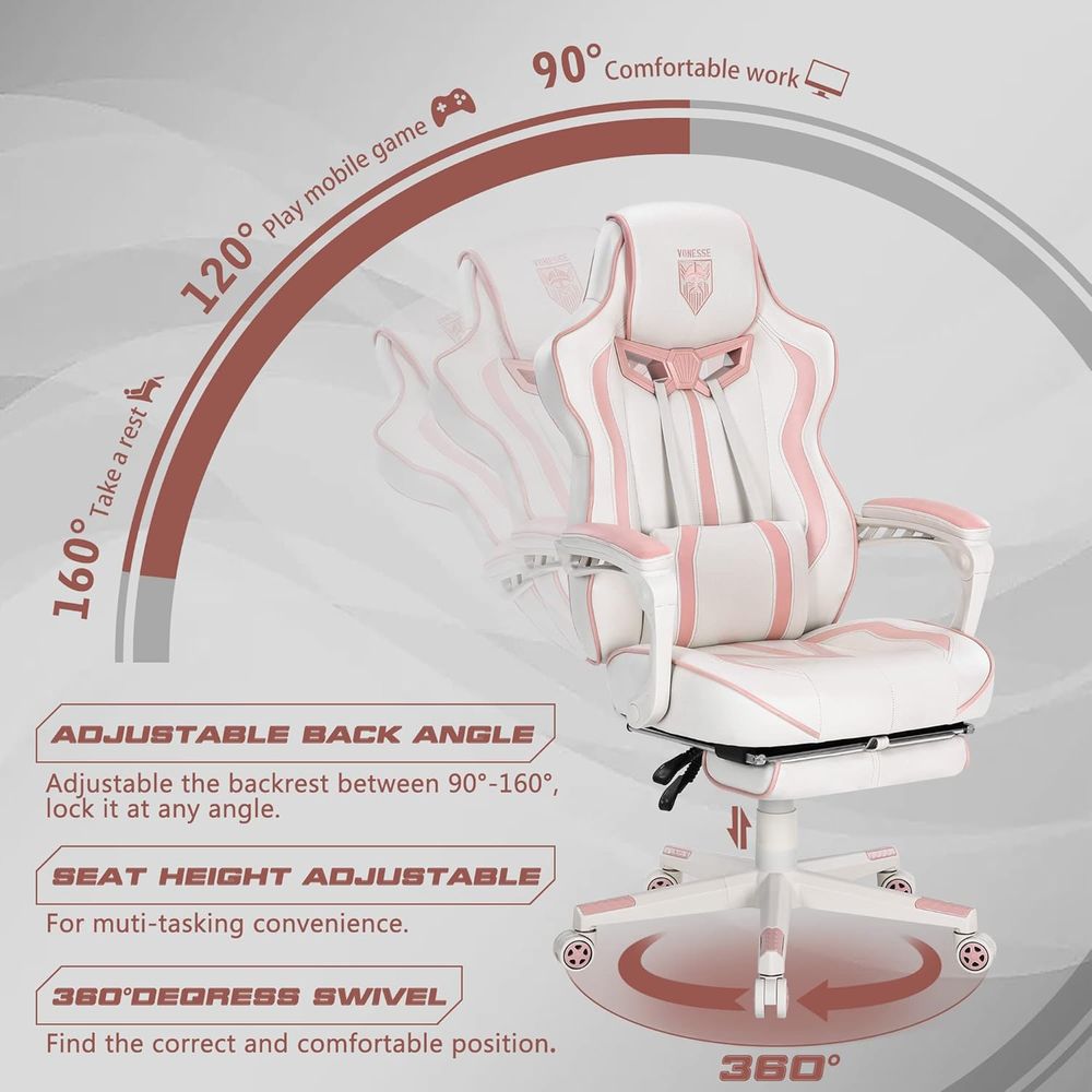 Ergonomische gamingstoel met h - Massage recensie en prijs