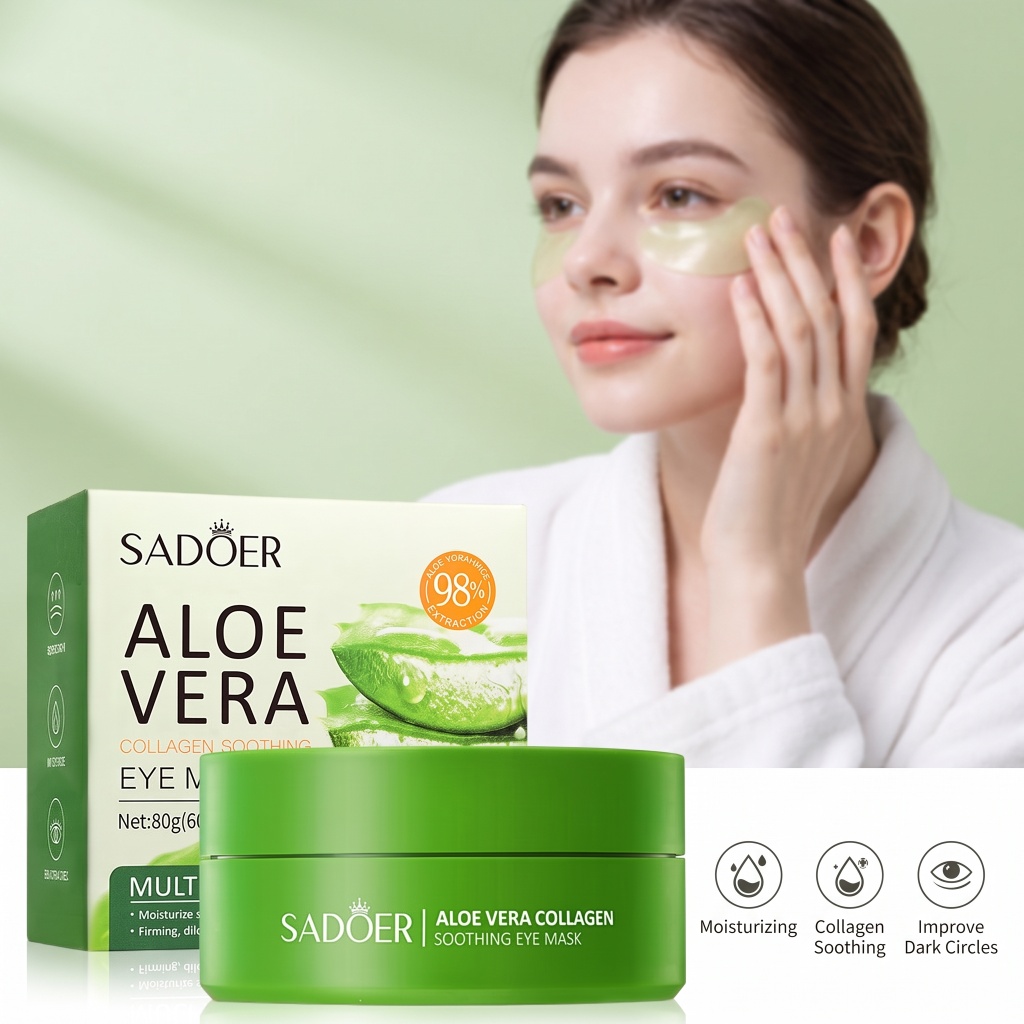 60pcs Aloë Vera Collageen Oogm - Collagen Under Eye Patches recensie en prijs